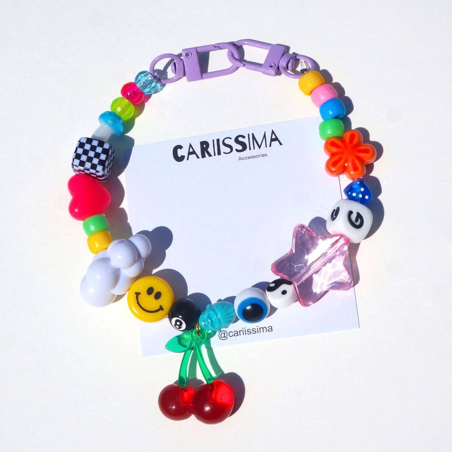 Cute Colorful Cartoon Braided Bag Charm MK2ZCEP6W10BBC201: Smile