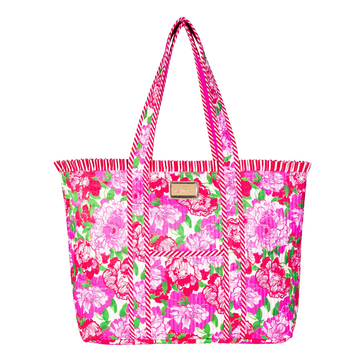 Quilted Ruffle Tote, Maggies Bouquet: Lilly Pulitzer