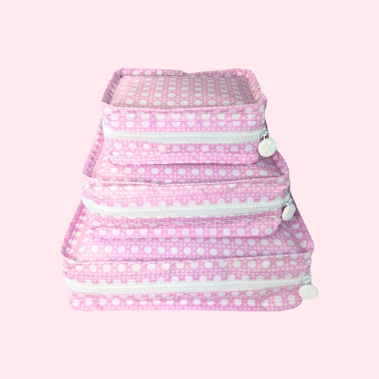 Pink Bungalow ~WIPEABLE~ Stacking Set | Mint