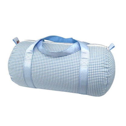 Baby Blue Gingham Medium Duffel | Mint