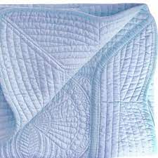 Heirloom Quilt - Baby Quilt Blanket Monogram: White & Pink