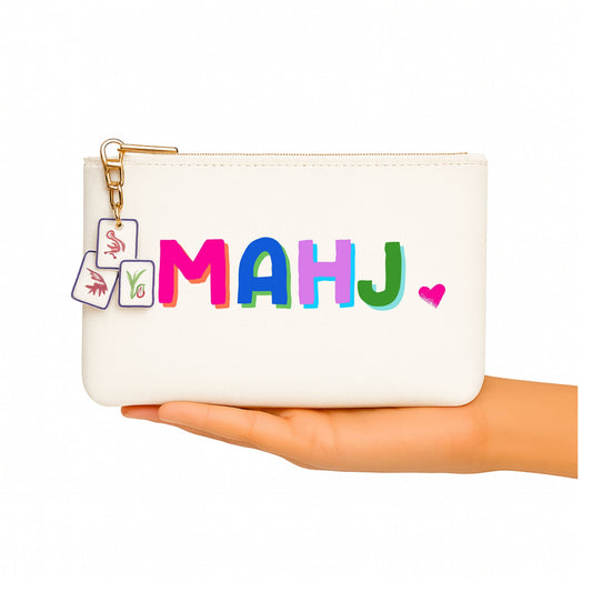 *NEW Mahjong Bag | Canvas mahjong gift w/ cocktail zipper