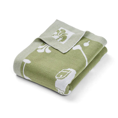 Golf Jacquard Knit Baby Blanket: Golf