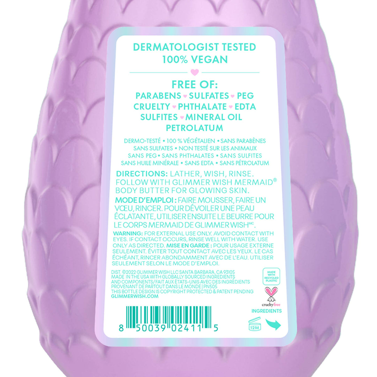 Mermaid Kids Body Wash | Kids Soap | Clean Ingredients