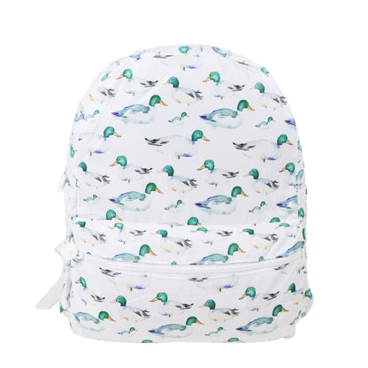 Nylon Backpack (Full Size): Floral