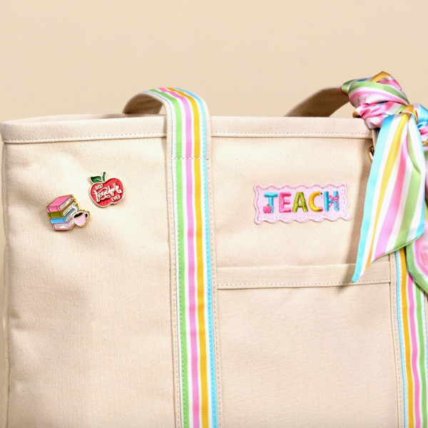 Darling Canvas Tote Bag – School's in Session