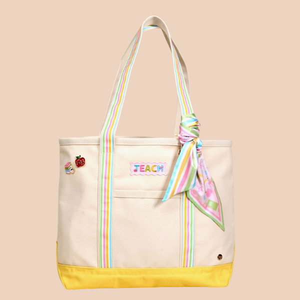 Darling Canvas Tote Bag – School's in Session