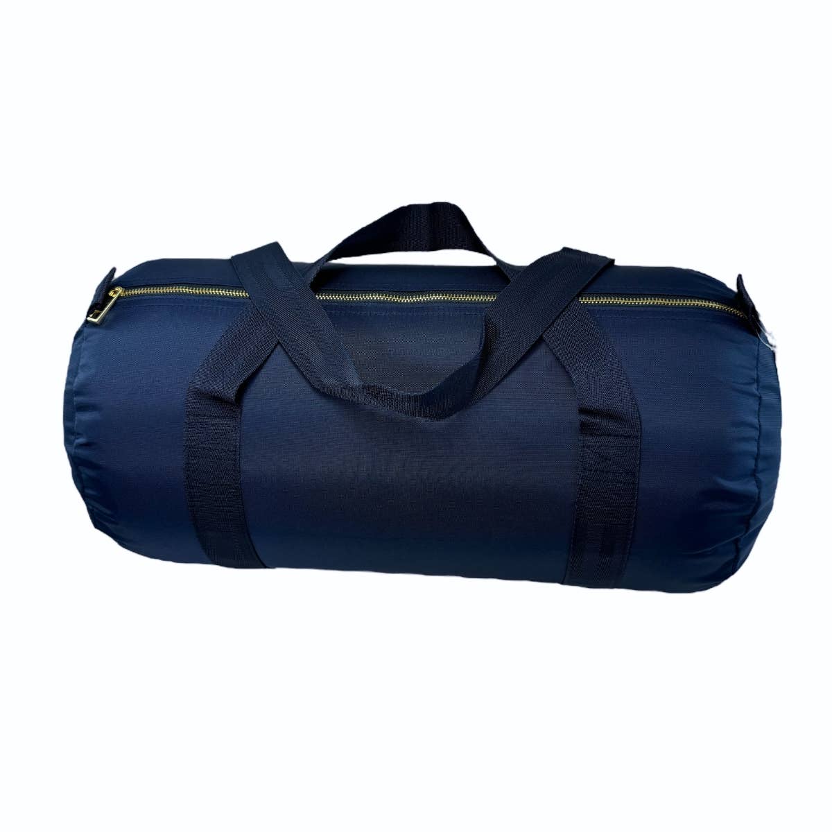 Navy Nylon Brass Medium Duffel | Mint