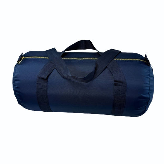 Navy Nylon Brass Medium Duffel | Mint