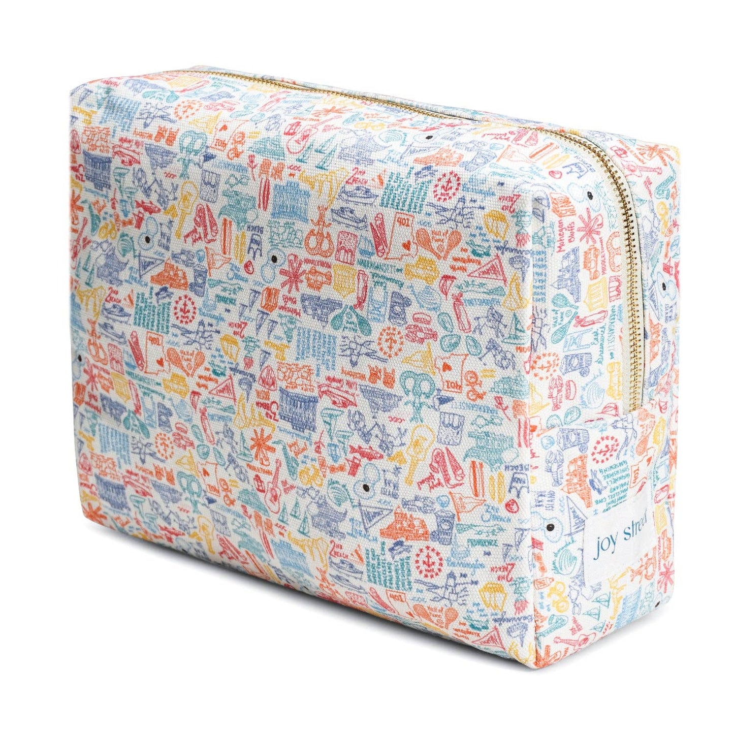 Rhode Island Large Travel Pouch: Rhode Island - Sunny Day Multi / OS