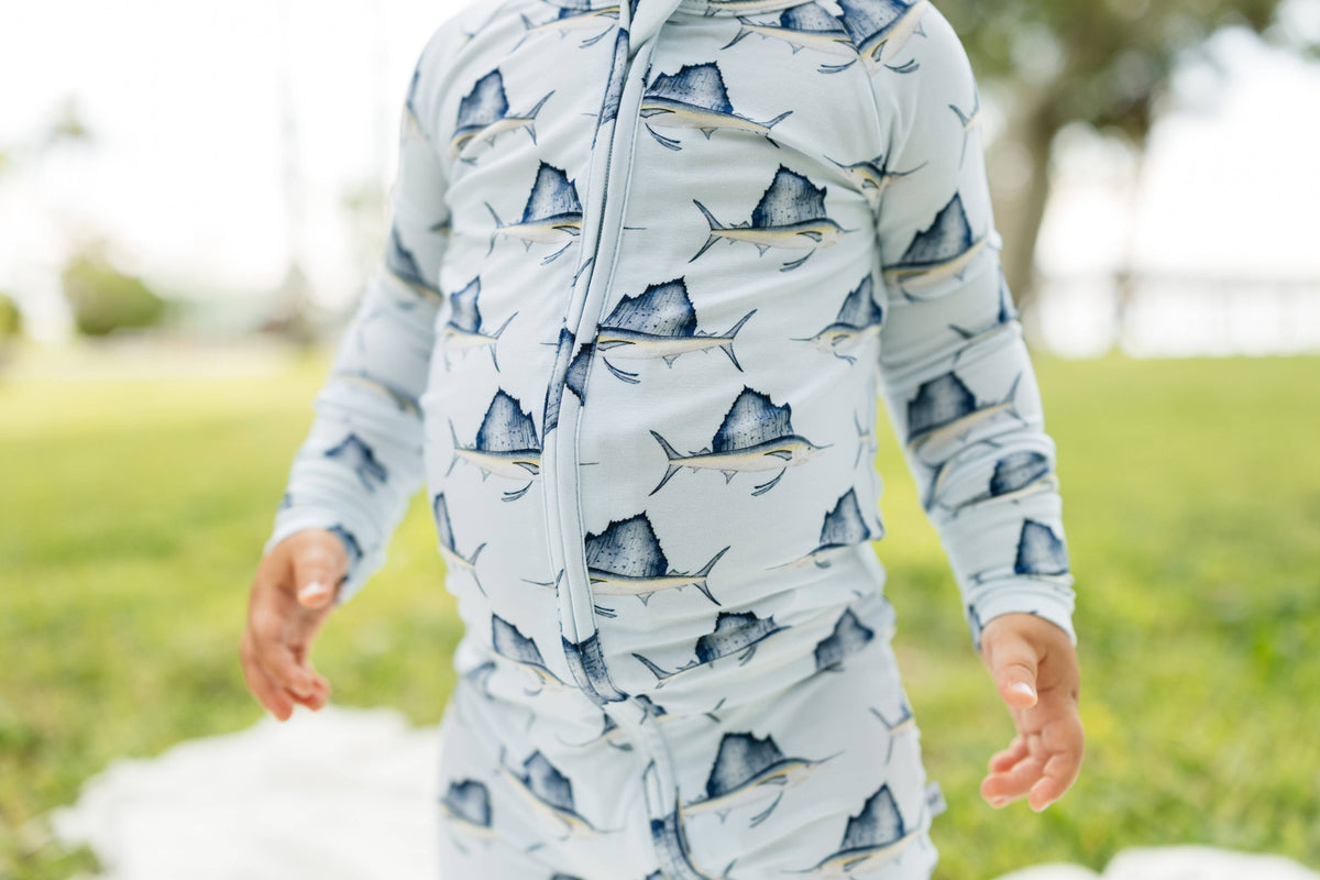 Sailfish Sleepers with Fold Over Cuffs