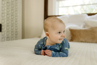 Sanibel Sea Turtle Zippy Sleepers with Fold Over Cuffs