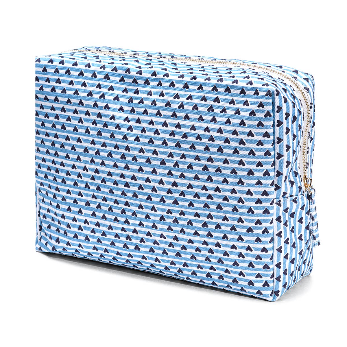 Sailor Hearts Large Pouch: Sailor Hearts - Chatham Blue / OS