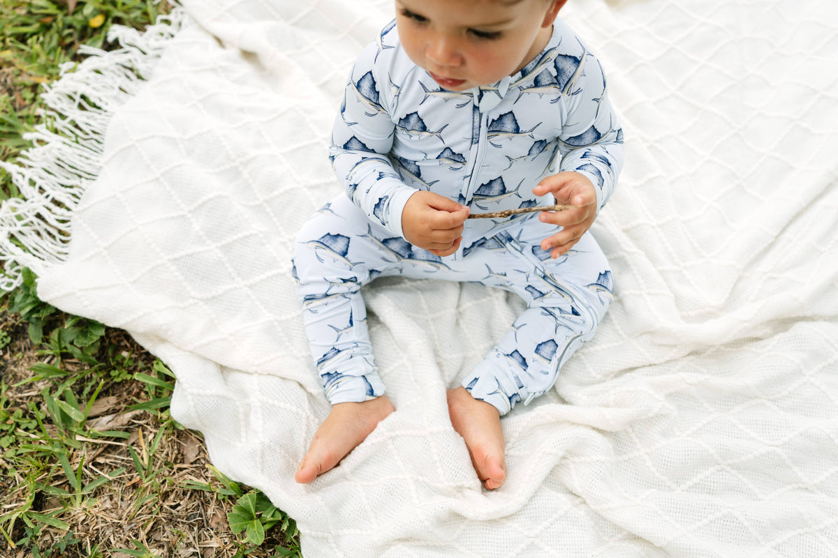 Sailfish Sleepers with Fold Over Cuffs