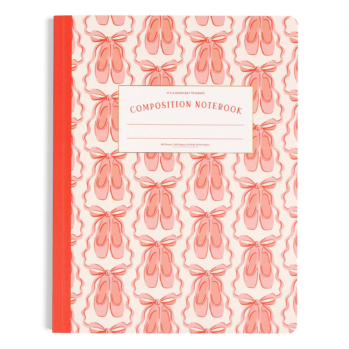Ballet Slippers & Bows Dancer Composition Notebook