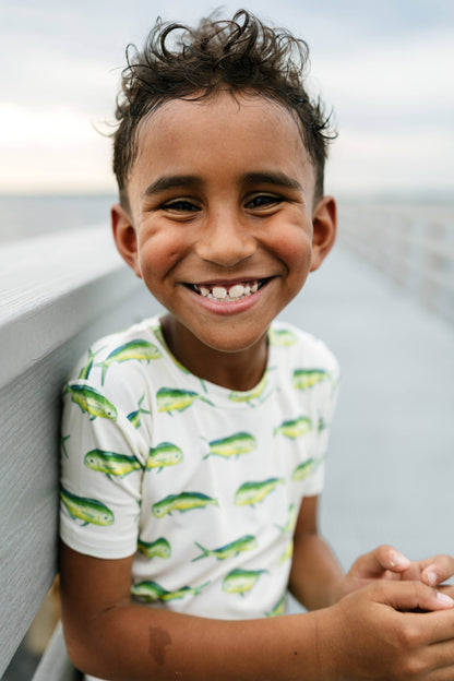 Mahi Short Sleeve with Pants Two-Piece Sets