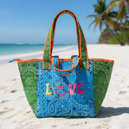 "Love" Bandana Multicolor Bag