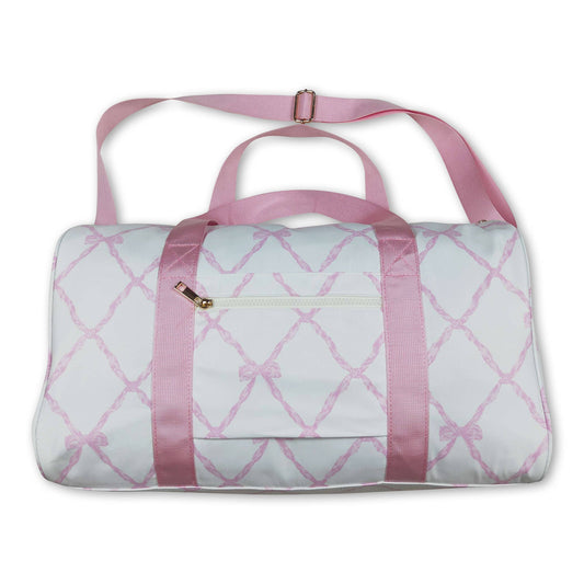 Pink bow duffel bag: Dufflel Bag / M
