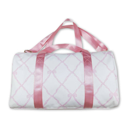 Pink bow duffel bag: Dufflel Bag / M