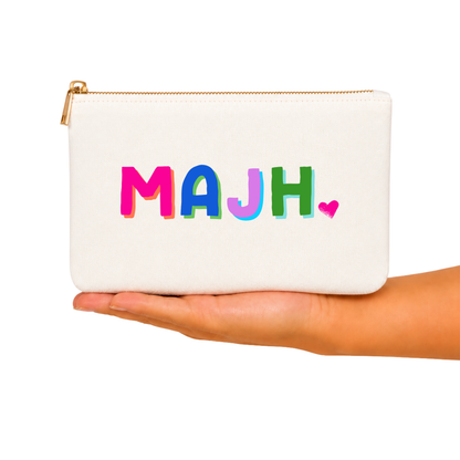 *NEW Mahjong Bag | Canvas mahjong gift w/ cocktail zipper