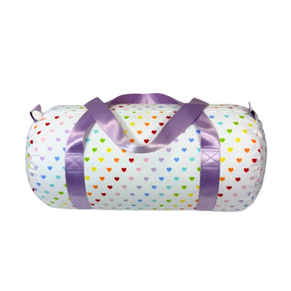 Tiny Hearts Medium Duffel | Mint