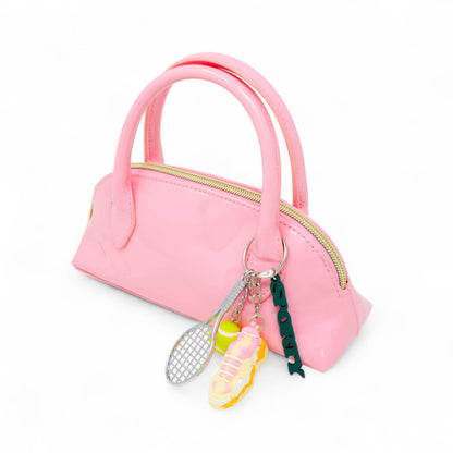 Sporty Charm Top Handle Bag: Pink