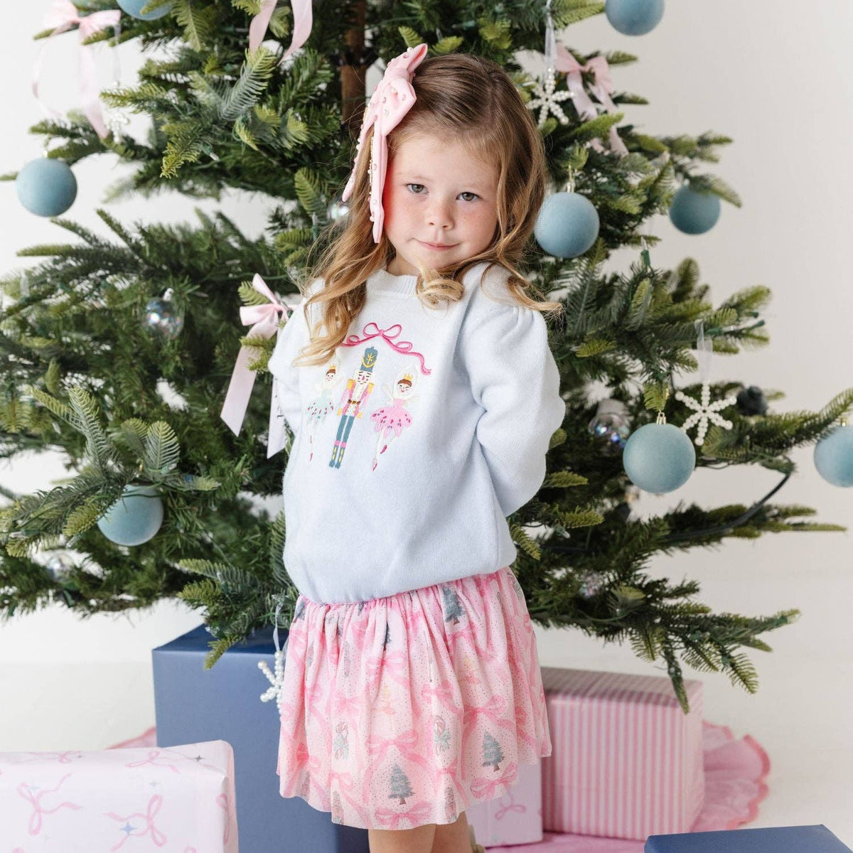 Nutcracker Christmas Gemstone Clip - Kids Hair Accessories