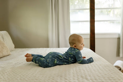 Sanibel Sea Turtle Zippy Sleepers with Fold Over Cuffs