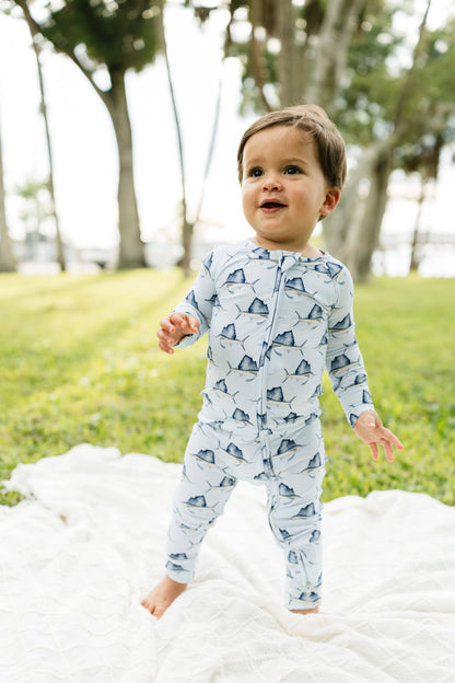 Sailfish Sleepers with Fold Over Cuffs