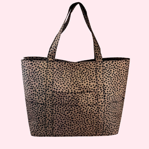 Big Cat Big Mama Tote Bag, Wipeable Glossy
