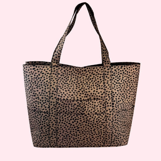 Big Cat Big Mama Tote Bag, Wipeable Glossy
