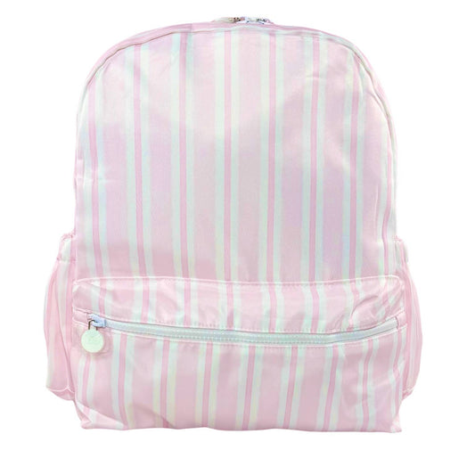 Nylon Backpack (Full Size): Pink Stripe