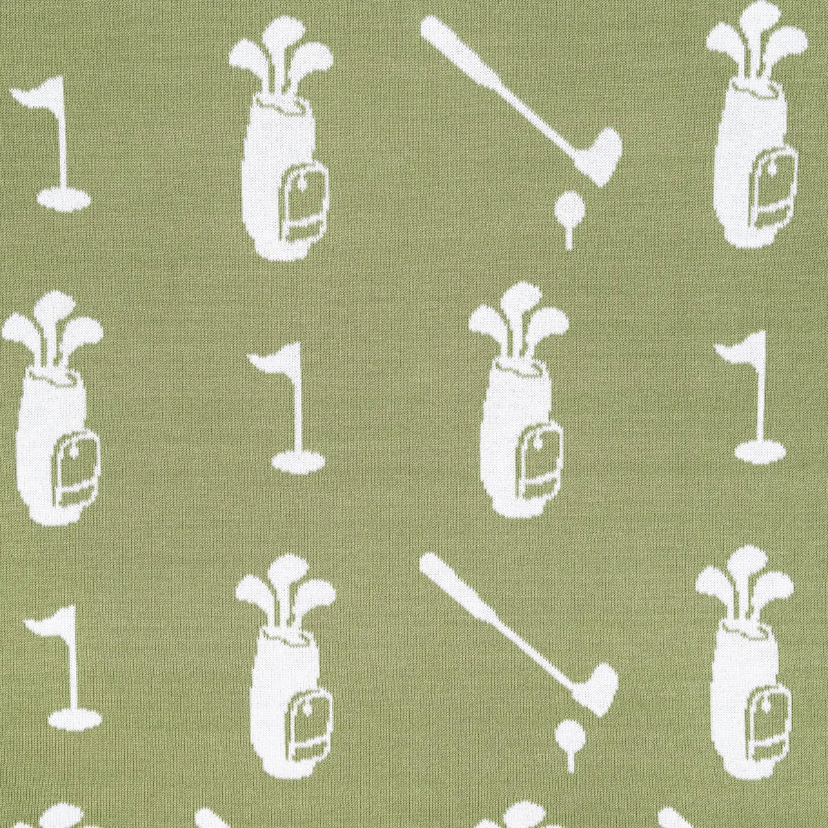 Golf Jacquard Knit Baby Blanket: Golf