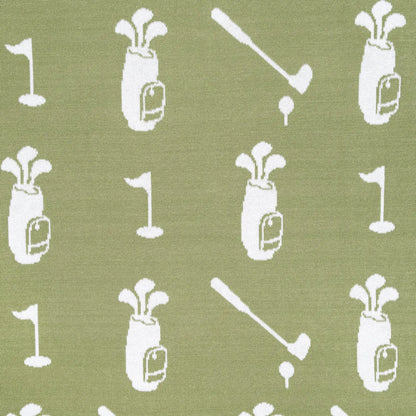 Golf Jacquard Knit Baby Blanket: Golf