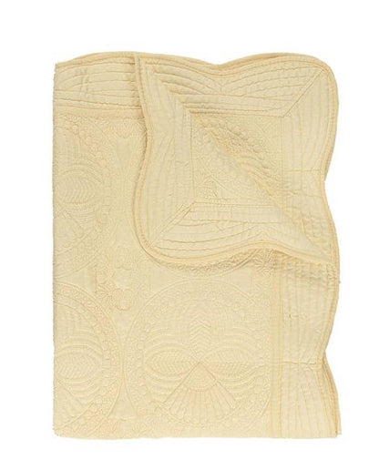 Heirloom Quilt - Baby Quilt Blanket Monogram: White & Pink