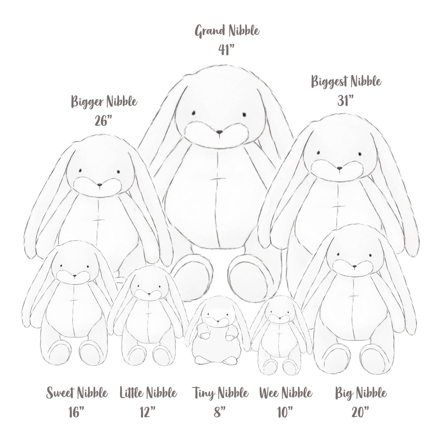 Little 12" Nibble Bunny - Maui Blue