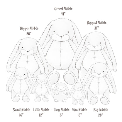Little 12" Nibble Bunny - Maui Blue