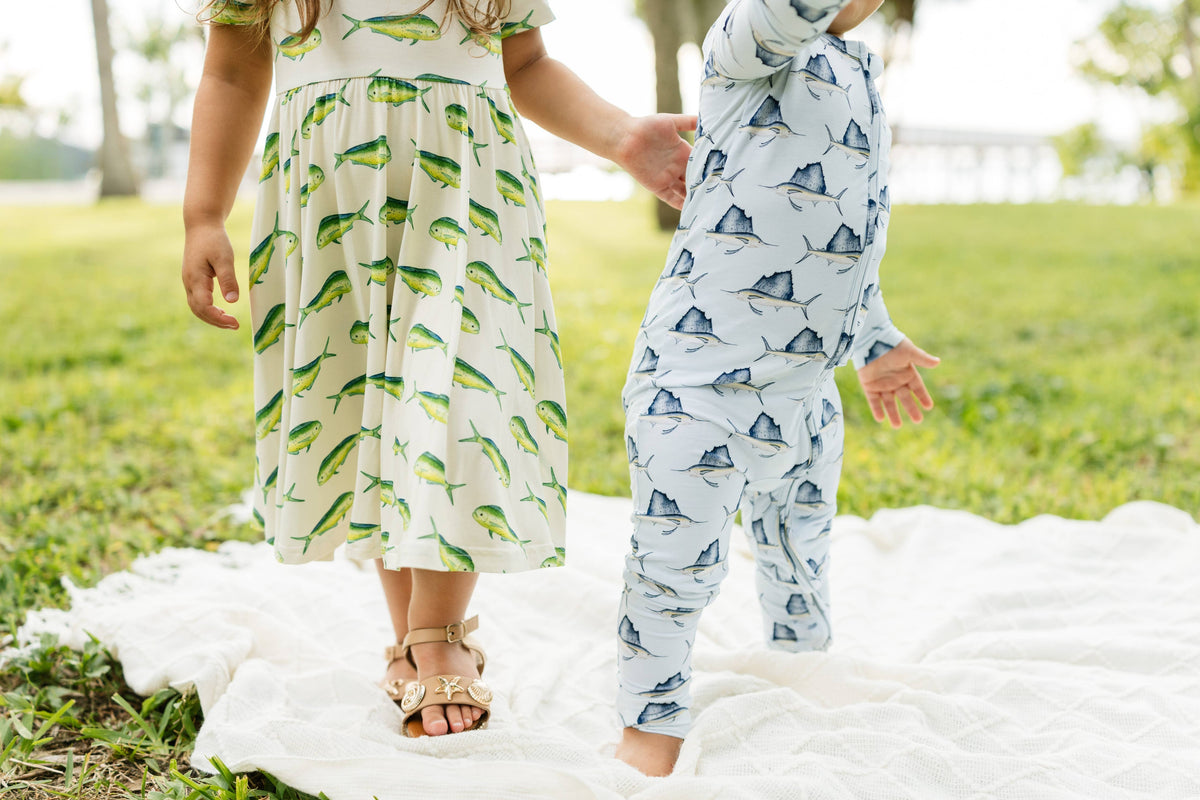 Sailfish Sleepers with Fold Over Cuffs