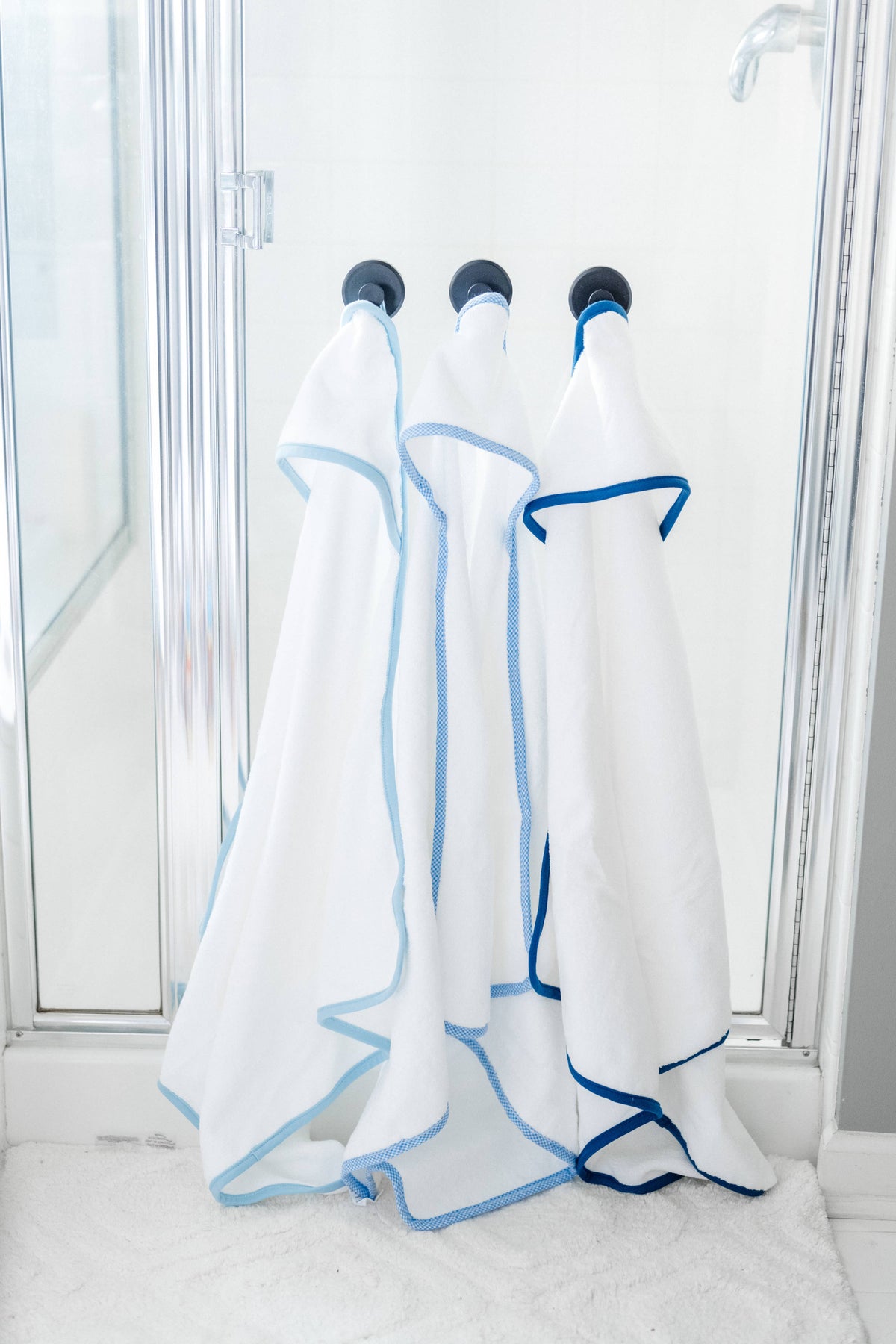 Hooded Terry Bath Towel for Baby and Toddlers | Plush Terry: Navy
