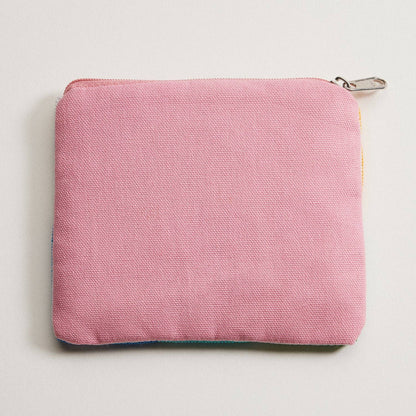 Seed Beaded Color Block Après Ski Coin Pouch | Winter Coin Pouch: MT / ONE