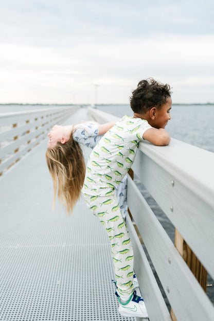 Mahi Short Sleeve with Pants Two-Piece Sets