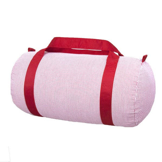 Red Seersucker Medium Duffel | Mint