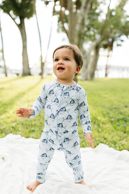 Sailfish Sleepers with Fold Over Cuffs
