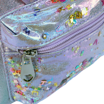 Bunny Iridescent Backpack: Pink