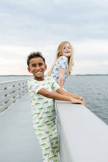 Mahi Short Sleeve with Pants Two-Piece Sets