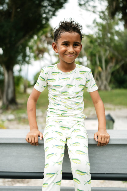 Mahi Short Sleeve with Pants Two-Piece Sets