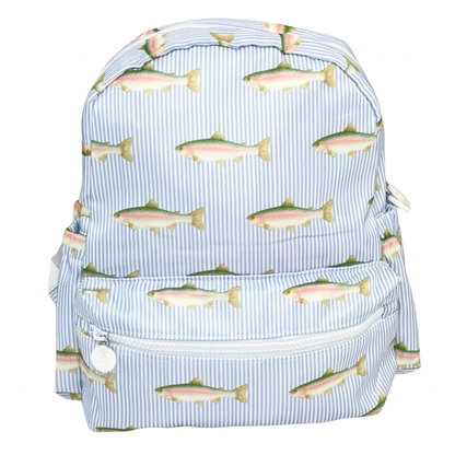 Nylon Backpack (Full Size): Floral