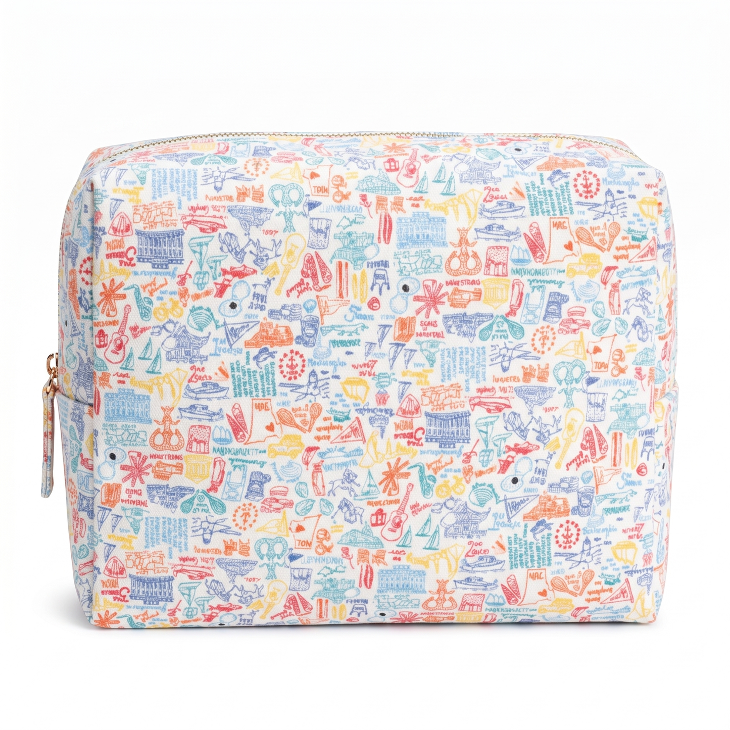Rhode Island Large Travel Pouch: Rhode Island - Sunny Day Multi / OS