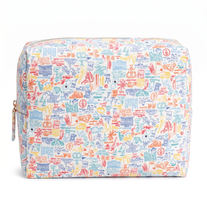 Rhode Island Large Travel Pouch: Rhode Island - Sunny Day Multi / OS
