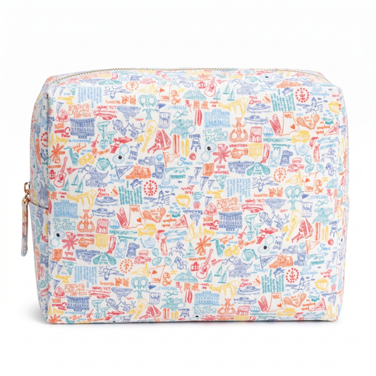 Rhode Island Large Travel Pouch: Rhode Island - Sunny Day Multi / OS
